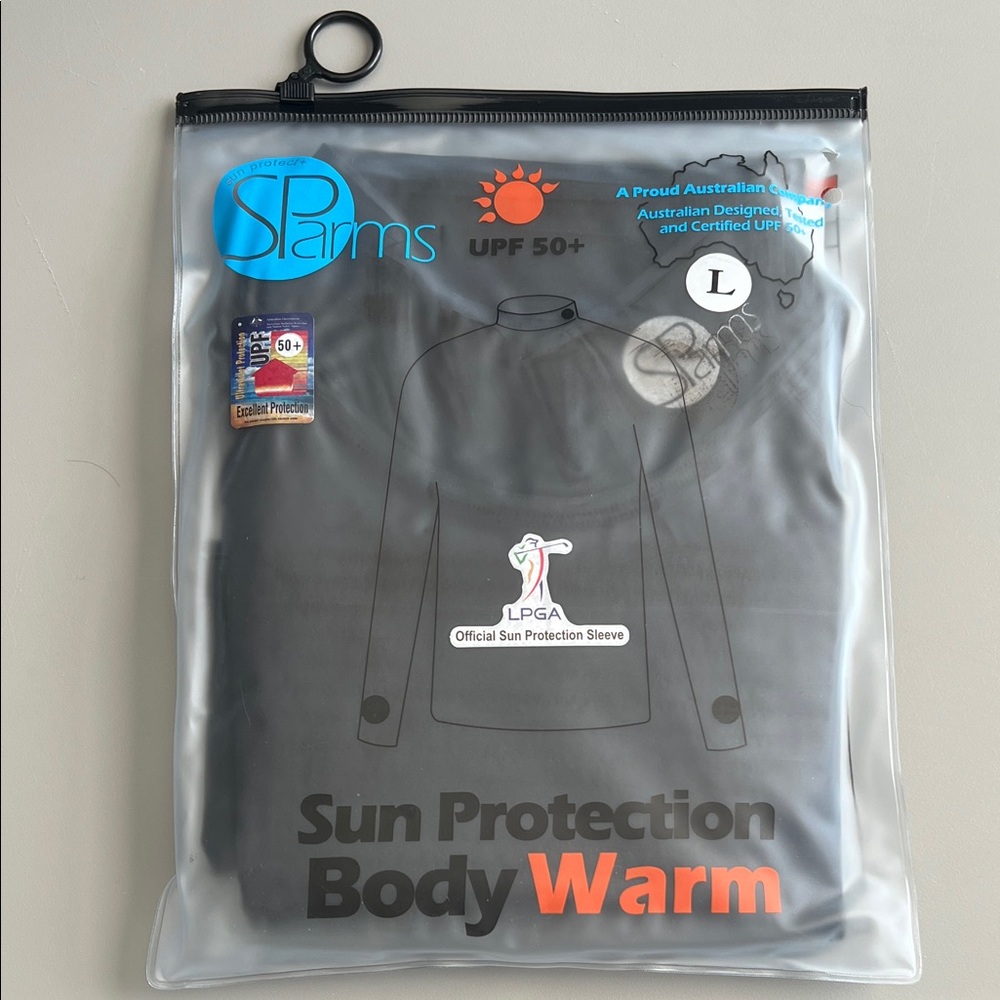 Sparms Sun Protection Body Warmer Black Size Large NWT